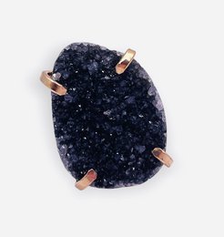 Ring Amarzão Black Druzy