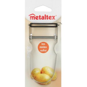 Metaltex Rizinusschäler aus Edelstahl auf Karte