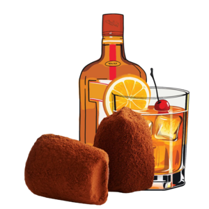 Cointreau -Schokoladentrüffel - Schüttung