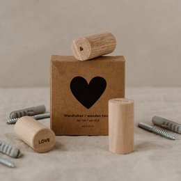 Wandhaken Hello Love im 3er Set (VE = 6 Sets)