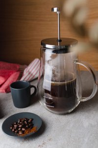 Glass French Press - coffee maker for 4 cups (800 ml)