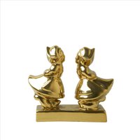 Kuspaar vrouw-vrouw Goud 8 cm
