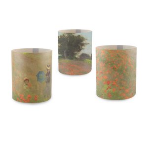 Kerzenschirm, Monet, Feld mit Mohnblumen