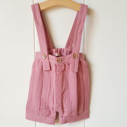 Unisex Romper / 100% økologisk dobbelt gaze bomuld