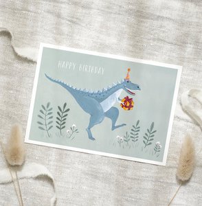 Postcard - Happy Birthday | dinosaur