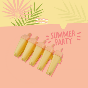 Set van 5 vormpjes voor zelfgemaakt waterijs Fackelmann Summer Party
