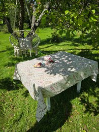 Rectangular Tablecloth, Linen-Cotton Mix, Printed | Aitana