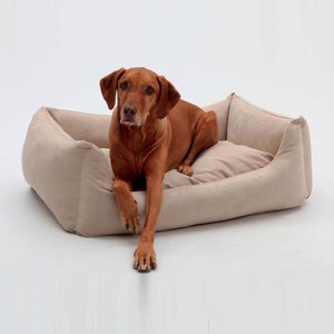 Hundebett Box Bett Alcanterra sand beige