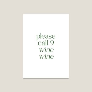 Postcard 'Wine'