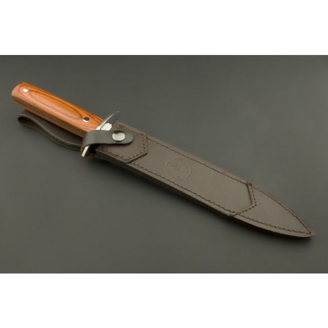 ED MAHONY Hjortebille, jagtkniv (sofanger), 440C
