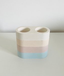 Hand cast tealight holder - jesmonite