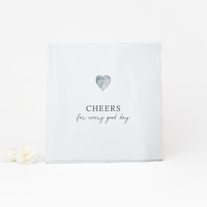 Serviette "Cheers for every good day"