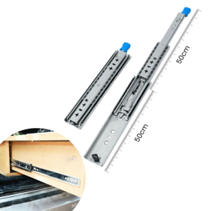 2 x 100 cm kogelgelagerde ladegeleider - zware belasting 70 kg