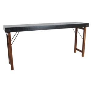 Console tafel zwart opklapbaar