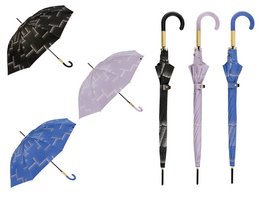  Long, automatic umbrella with UV protection, windproof design, and lightweight construction. Available in a variety of colors.