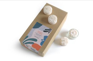 25 Teelichter aus Rapswachs BLUMEN