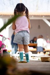 SKARPETKI GIRL POWER BLUE dla dzieci