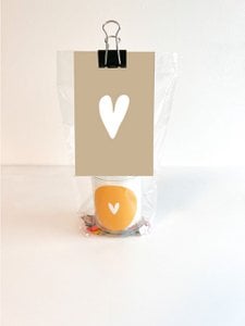 Geschenktütenkerze - Herz Kamel