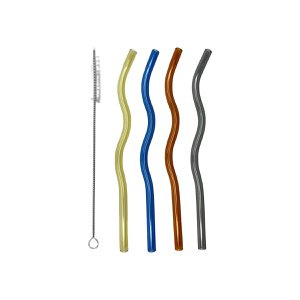 Glazen veelkleurige rietjes - veel van 4