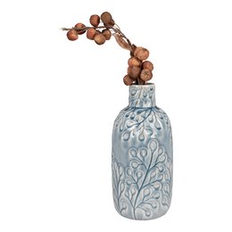 Vase - Blue, Ceramic, 12x26cm