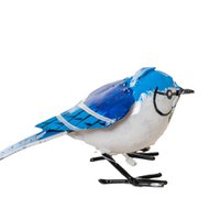 Handcrafted Recycled Metal Blue Jay medium