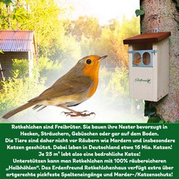 ERDENFREUND® robin redekasse kattesikker