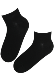 Black bamboo viscose ankle socks, soft comfortable material, casual everyday wear