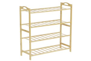 SCHOENENREK VAN BAMBOE 67X26X68 4 PAPPEN NATUURLIJK MB207632