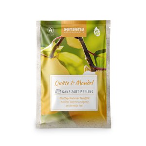 sensena Naturkosmetik Ganz Gent Peeling "Quince and Almond" - the nourishing shower with peeling effect