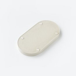 Bandeja de baratija ovalada beige Jesmonite