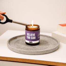 Candela regalo – MOTIVATION MOOD – Cera di soia profumata fatta a mano
