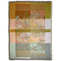 NIN-NIT | Floral Blanket | plaid | woven blanket | 160 x 220 cm