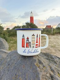 WADDEN LIGHTHOUSES CANDLE IN A CUP