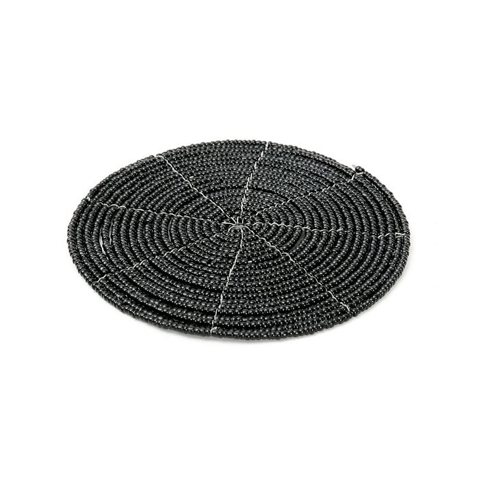 The Beaded Coaster - Zwart