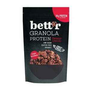 Granola Peanut Cacao Protein, organic, Bett'r, 300g