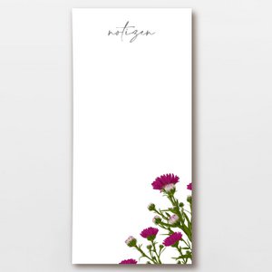 Notepad DIN long pink aster, PEFC certified