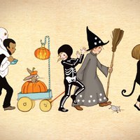 Ansichtkaart Halloween Parade