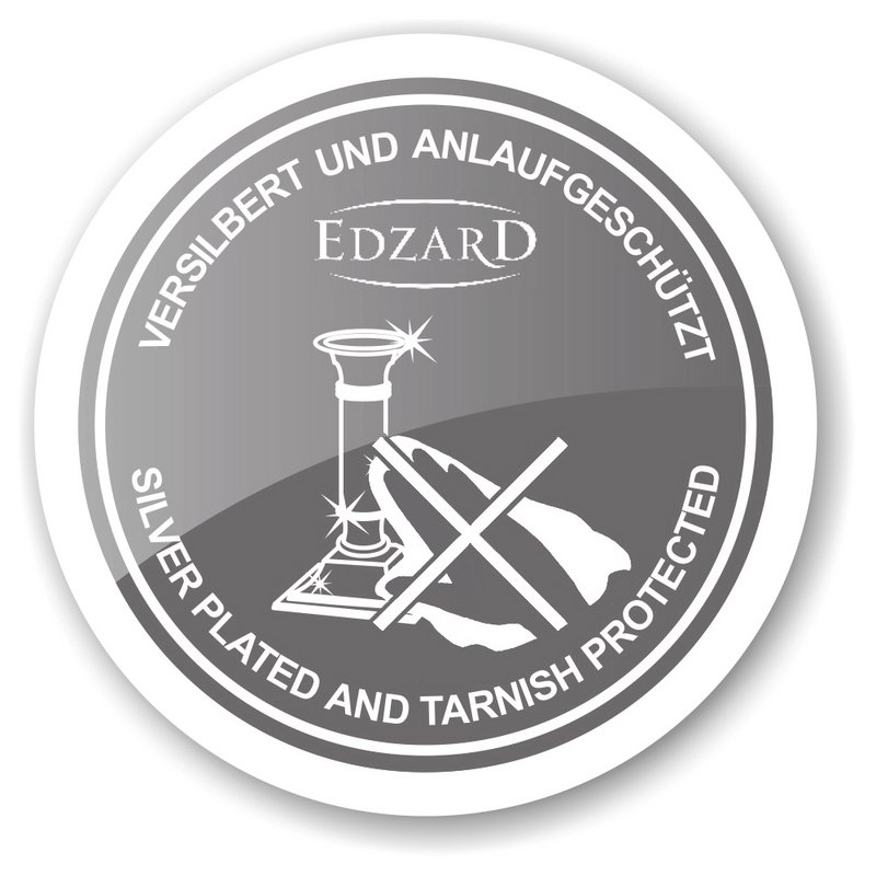 EDZARD kandelaar Kent kandelaar, verzilverd, aanslagbestendig, hoogte 16 cm