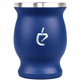 Yerba mate thee startset voor twee: inox calebasse, bombilla, borstel en yerba taragui