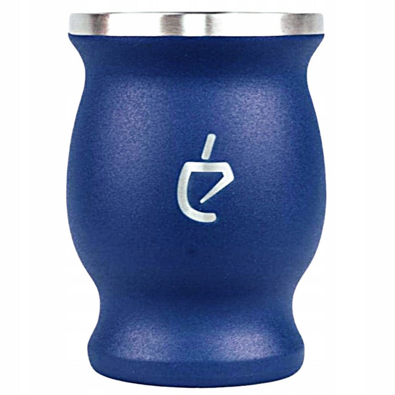 Yerba mate thee startset voor twee: inox calebasse, bombilla, borstel en yerba taragui