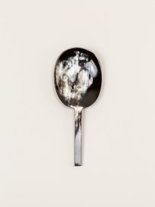 Stokbrood gemarmerd zwarte hoorn rijstlepel