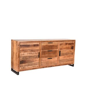 Schmidt Dressoir Glasgow - Rough - Mangohout - 190 cm