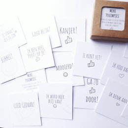 Mini Feathers - 40 komplimentkort