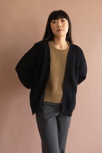 Giola long cardigan cosmos black