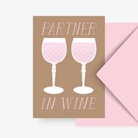 Postkarte / Partner In Wine
