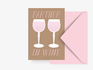 Postkarte / Partner In Wine