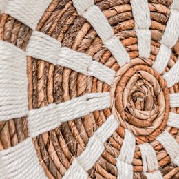 Decorazione da parete | Cesto da parete | Cesto da parete | Ciotola decorativa HUTAN in fibra di banana (2 misure)