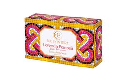  Luxurious red wine-infused body scrub in a decorative, patterned box. Exfoliating and moisturizing for soft, glowing skin.