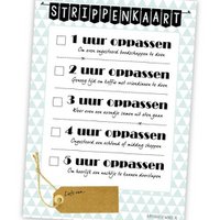 Babysitter-Streifenkarte A5