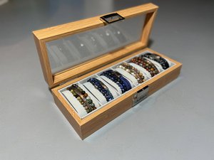 Armband display, koffer 6 kussens